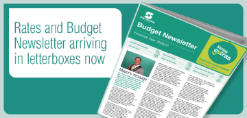 Rates nd budget newsletter arriving in letterboxes now. Access your rates online via the portal now!